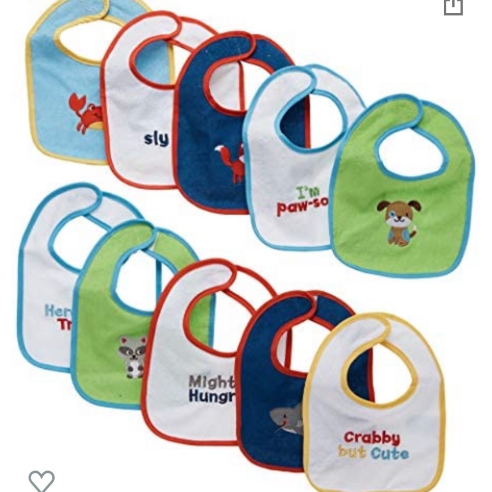 10 pack Baby bibs